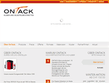 Tablet Screenshot of ontack.ch